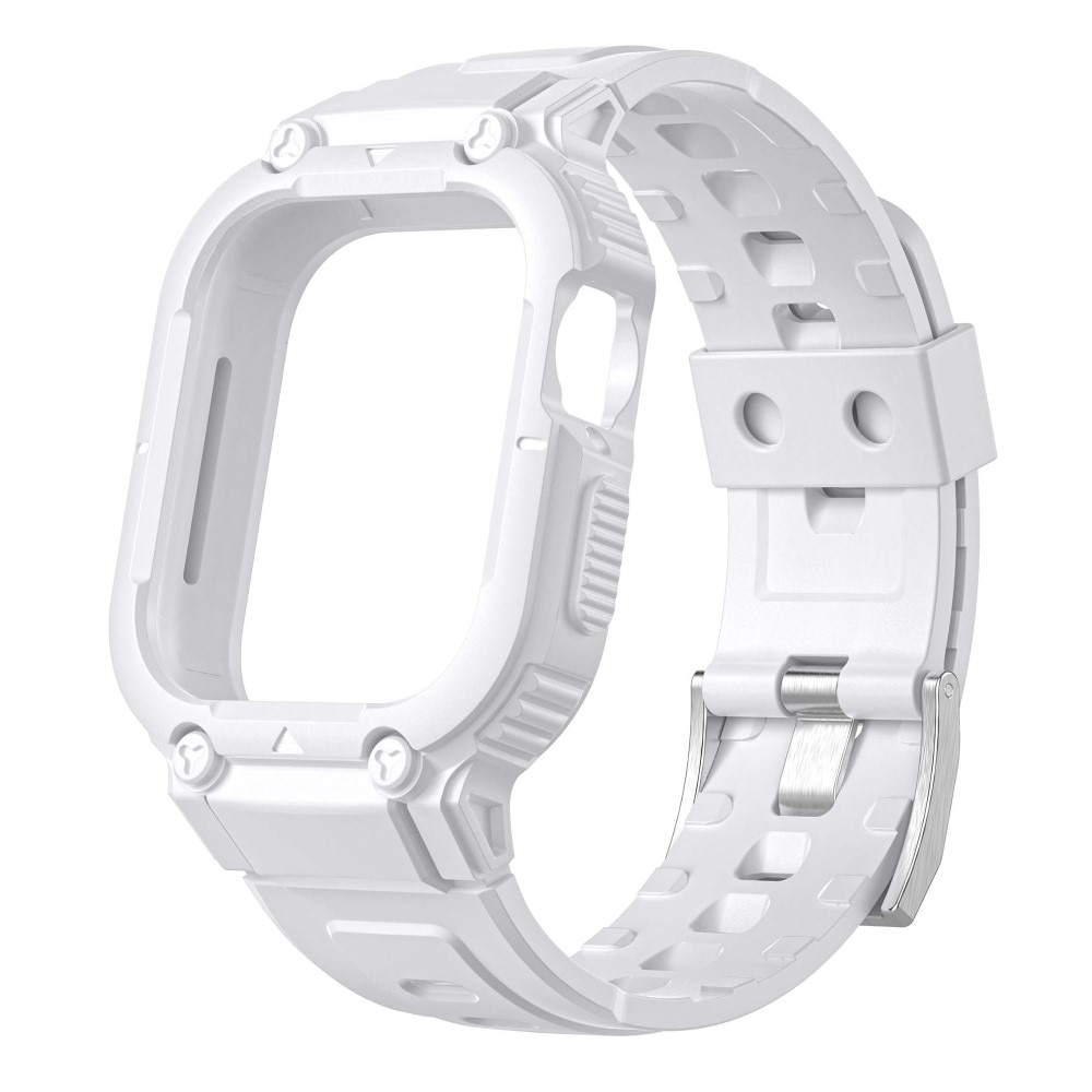 Apple Watch 45mm Series 9 Adventure Skal + Armband vit