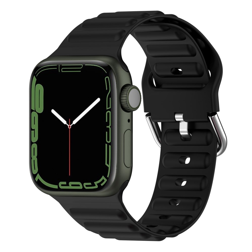 Resistant Silikonarmband Apple Watch 42mm svart