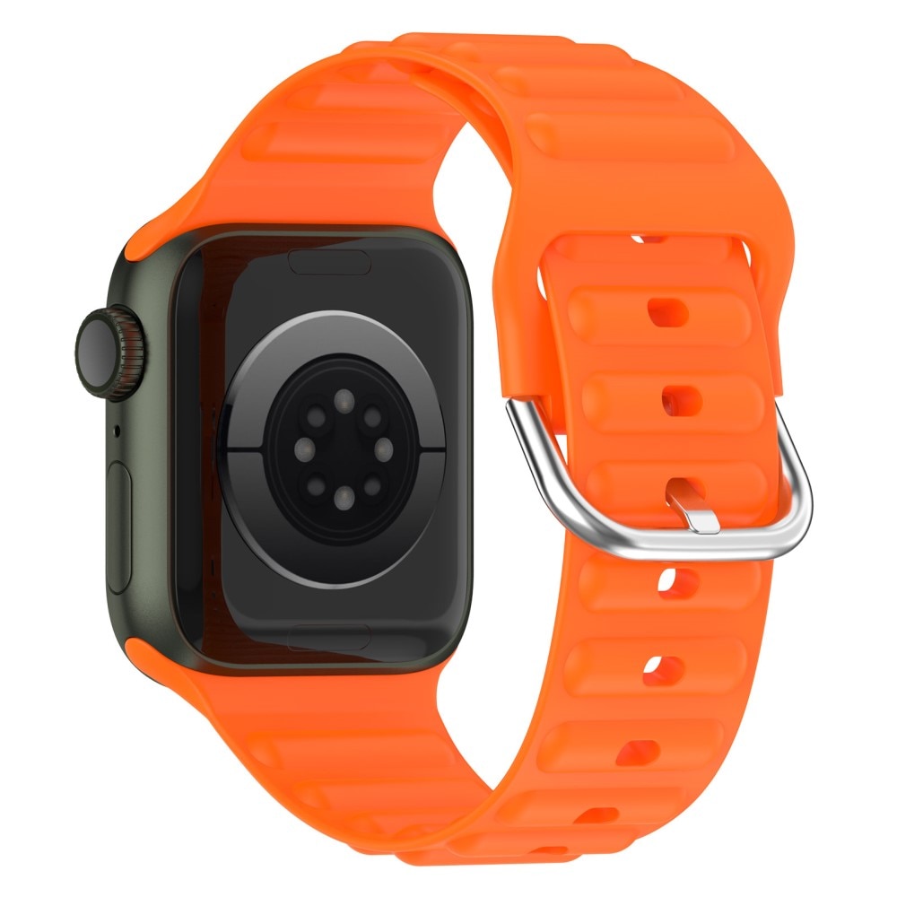 Resistant Silikonarmband Apple Watch 44mm orange