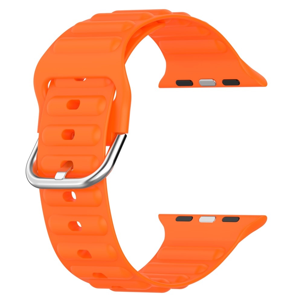 Resistant Silikonarmband Apple Watch 44mm orange