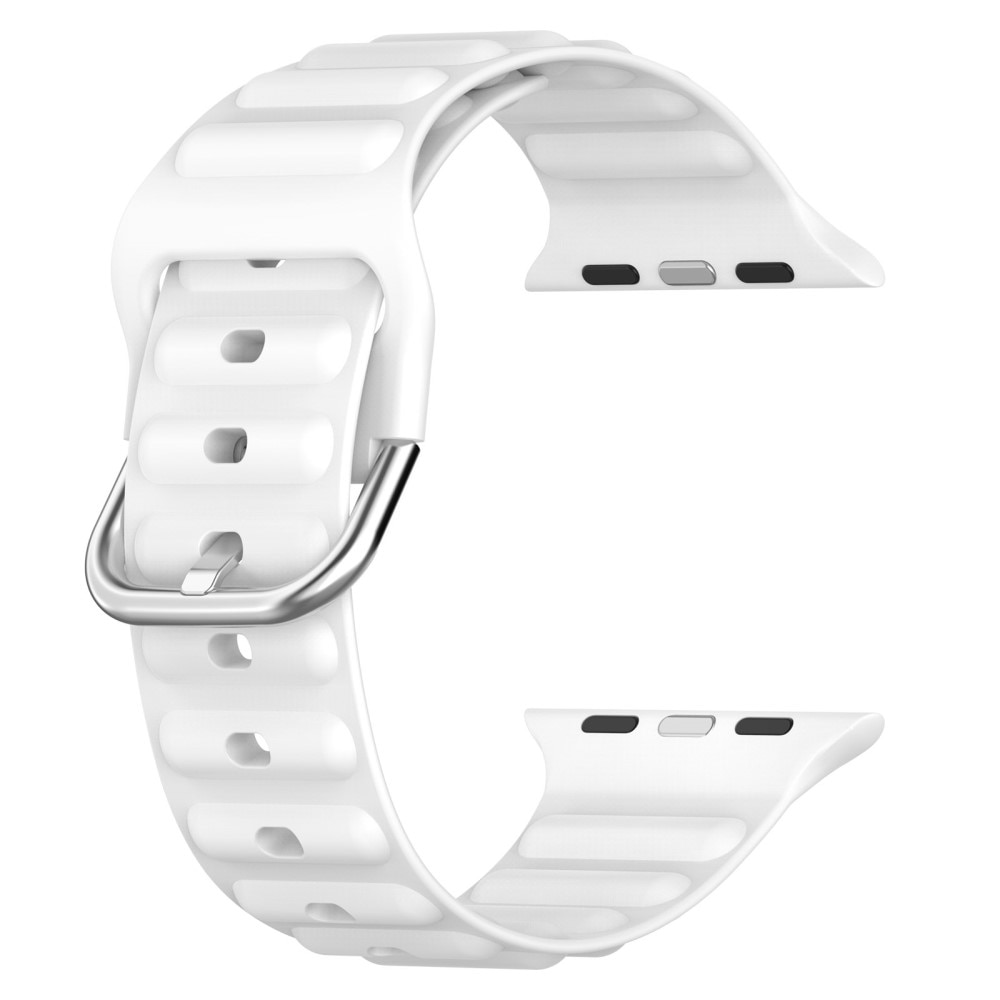 Resistant Silikonarmband Apple Watch SE 44mm vit