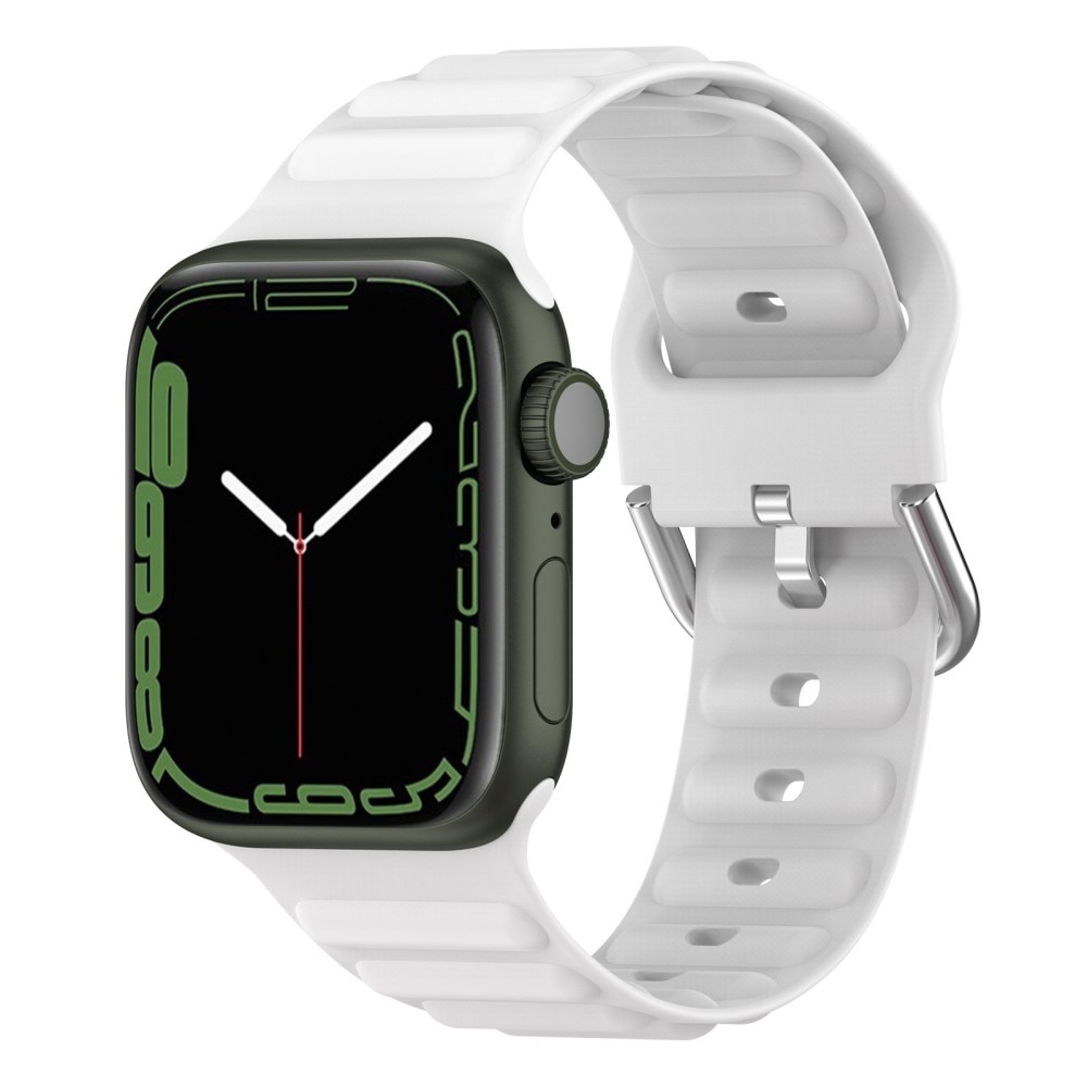 Resistant Silikonarmband Apple Watch SE 44mm vit