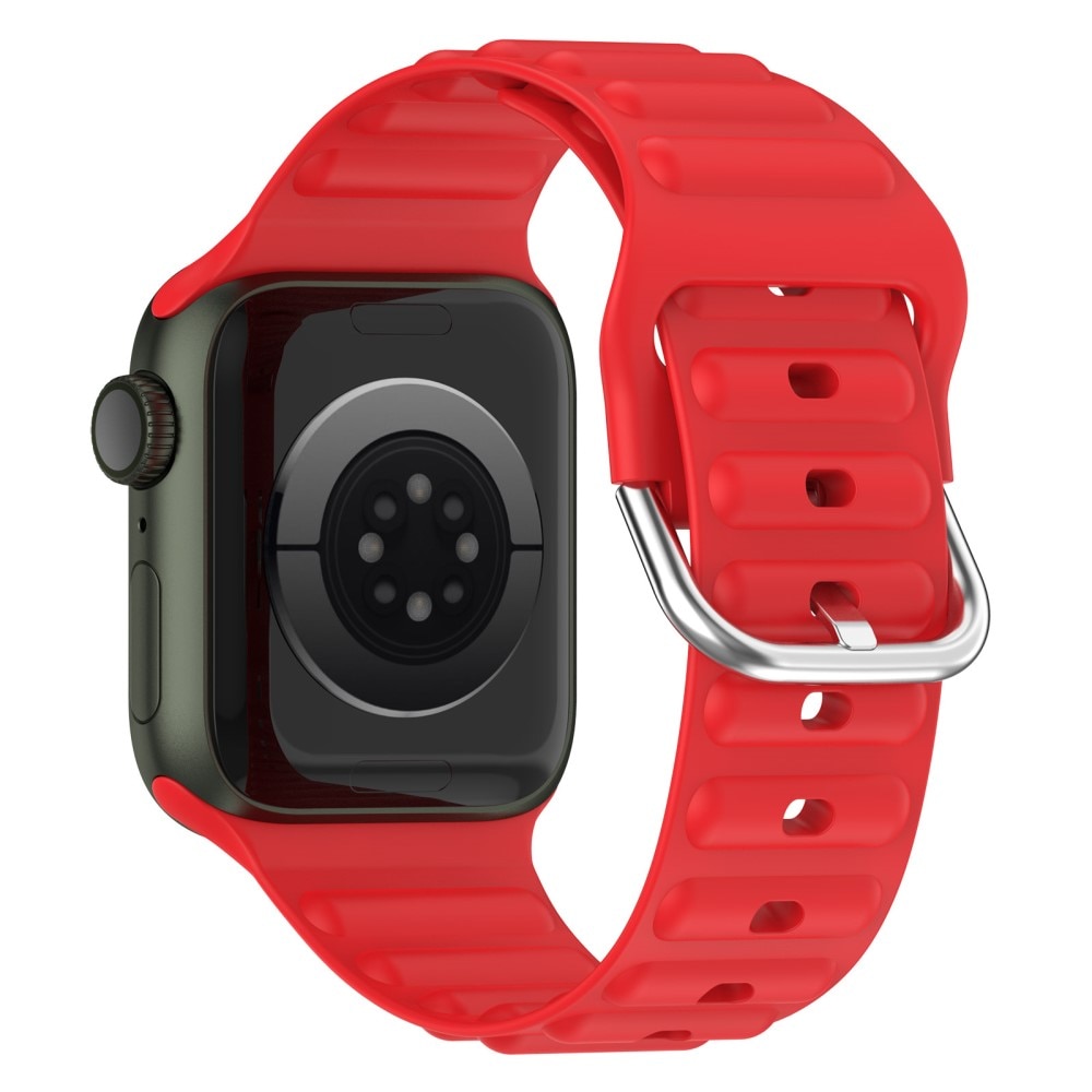 Resistant Silikonarmband Apple Watch 44mm röd
