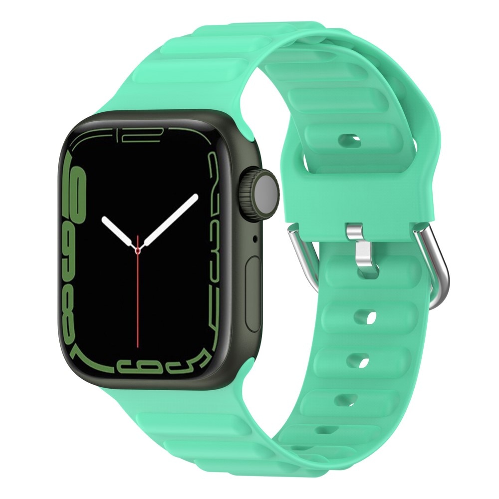 Resistant Silikonarmband Apple Watch 45mm Series 9 grön