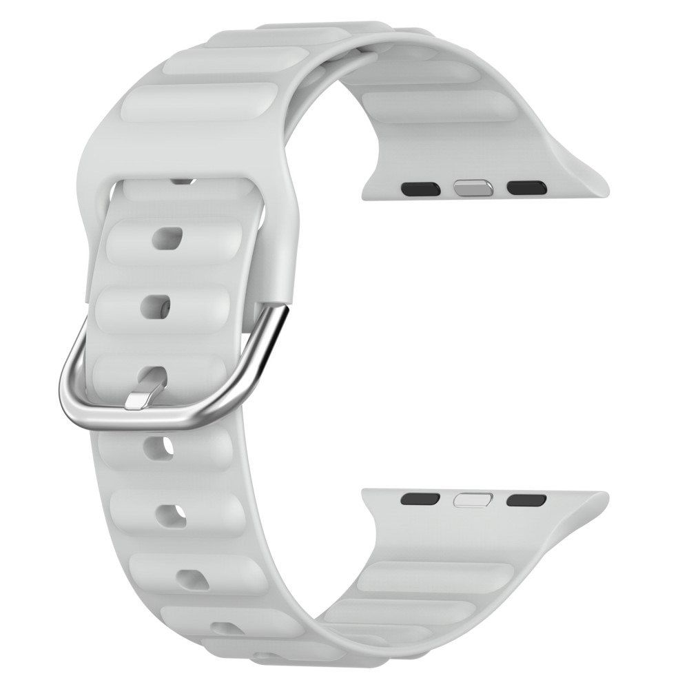 Resistant Silikonarmband Apple Watch 42mm grå