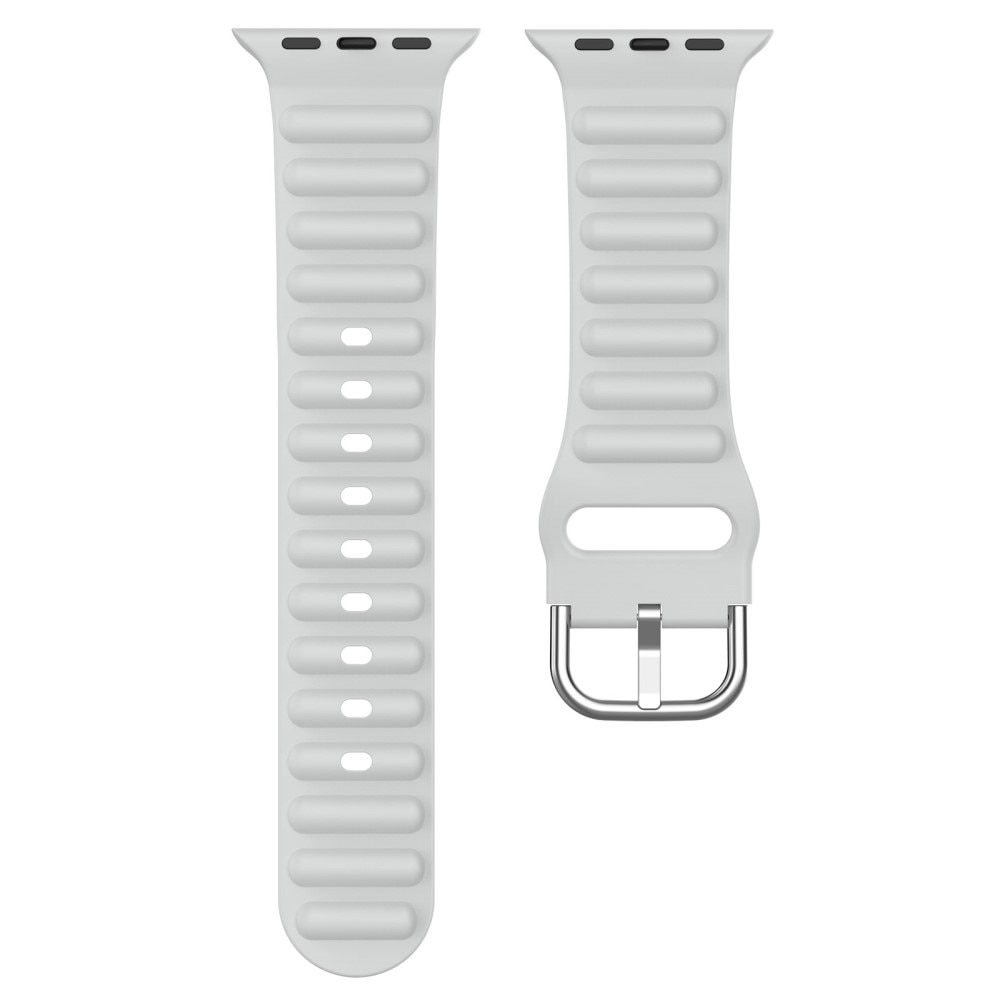 Resistant Silikonarmband Apple Watch 42mm grå