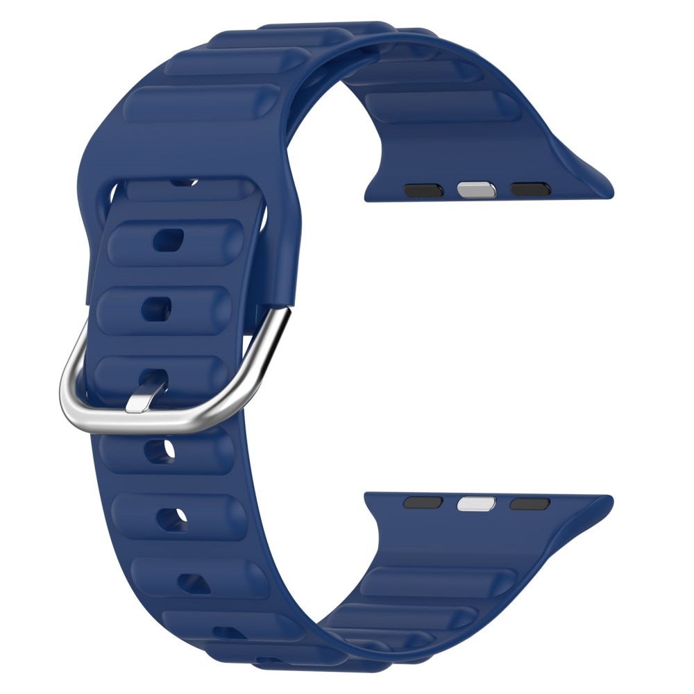 Resistant Silikonarmband Apple Watch 44mm mörkblå
