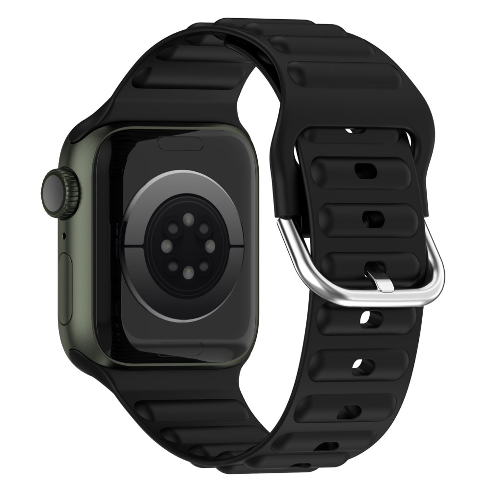 Resistant Silikonarmband Apple Watch 41mm Series 8 svart