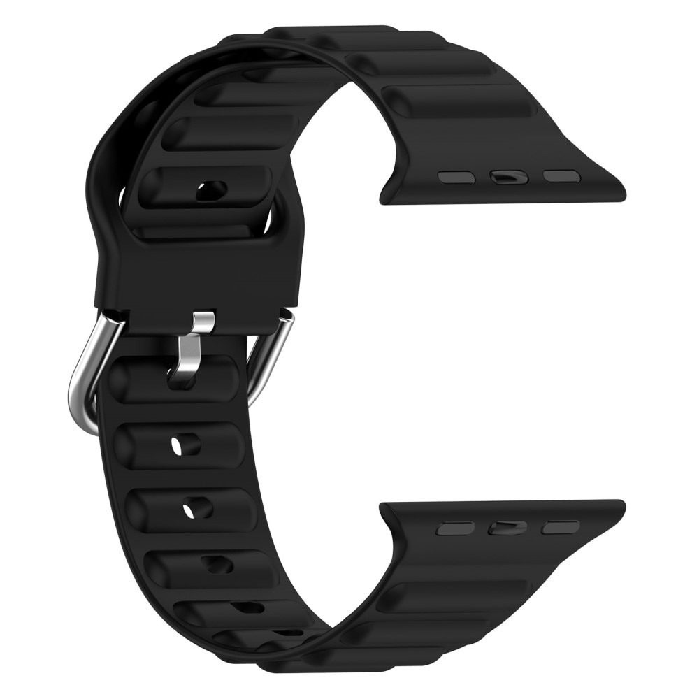 Resistant Silikonarmband Apple Watch 41mm Series 9 svart