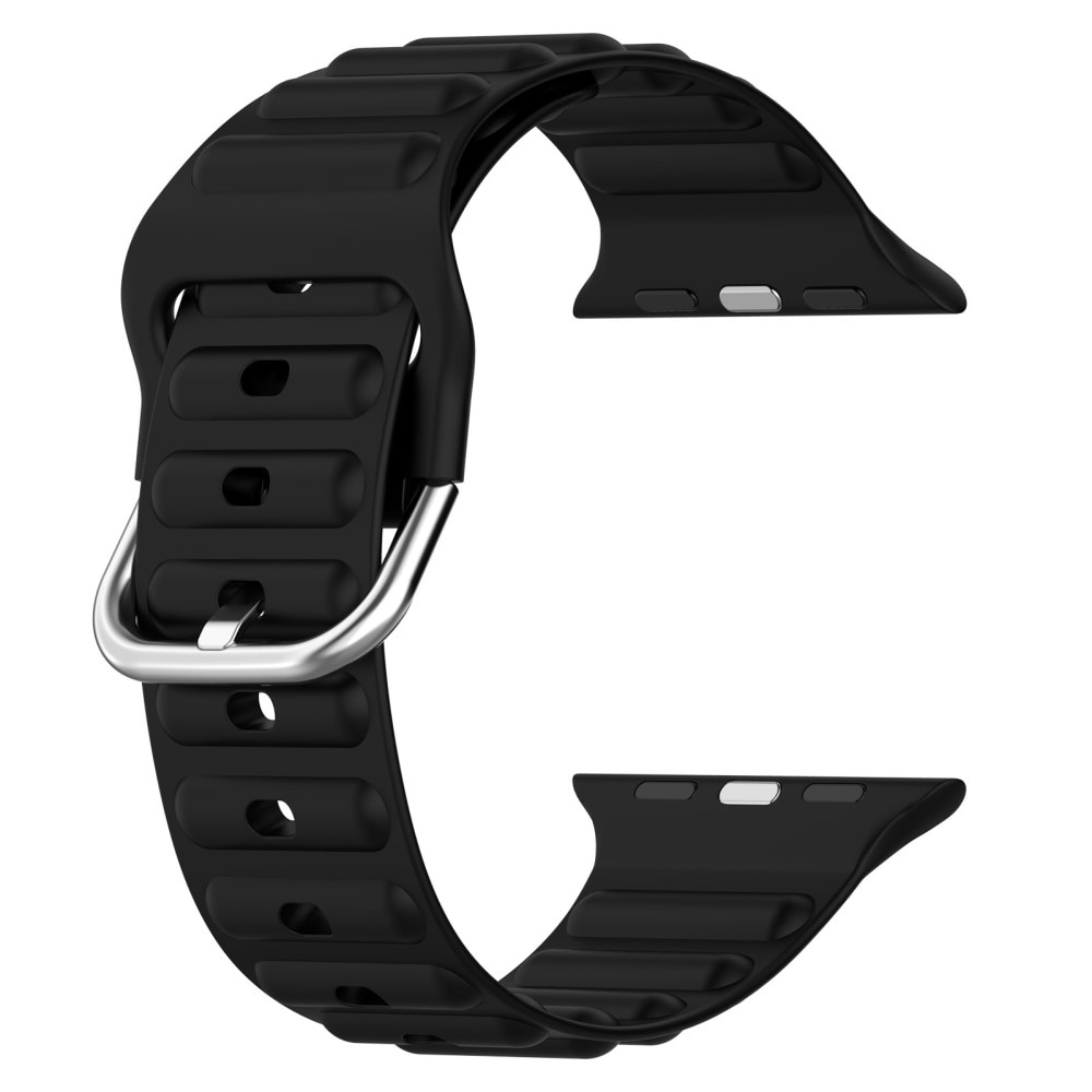 Resistant Silikonarmband Apple Watch 41mm Series 9 svart