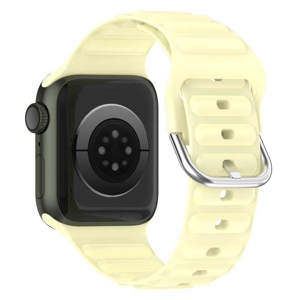 Resistant Silikonarmband Apple Watch 40mm ljusgul