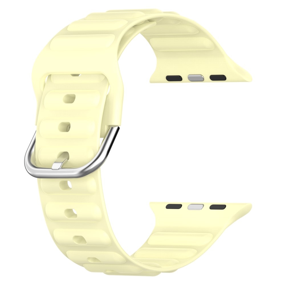 Resistant Silikonarmband Apple Watch 41mm Series 9 ljusgul