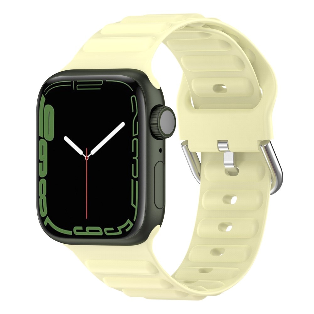 Resistant Silikonarmband Apple Watch 41mm Series 8 ljusgul