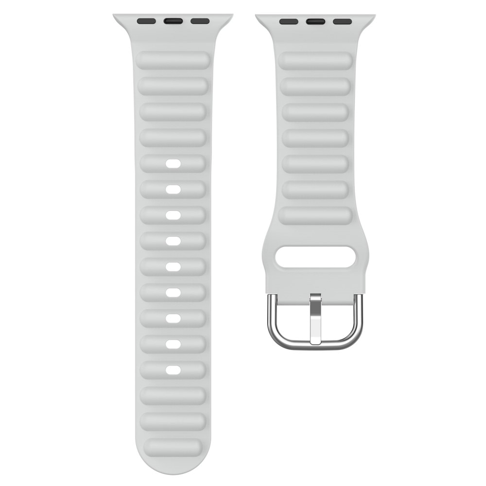 Resistant Silikonarmband Apple Watch 38mm grå