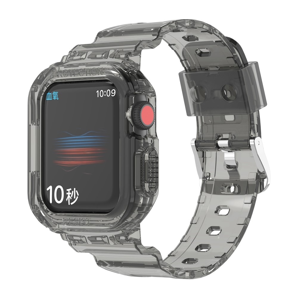 Apple Watch 44mm Crystal Skal + Armband grå