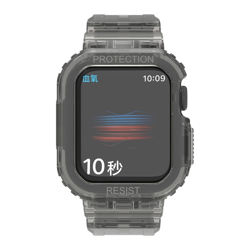 Apple Watch 44mm Crystal Skal + Armband grå