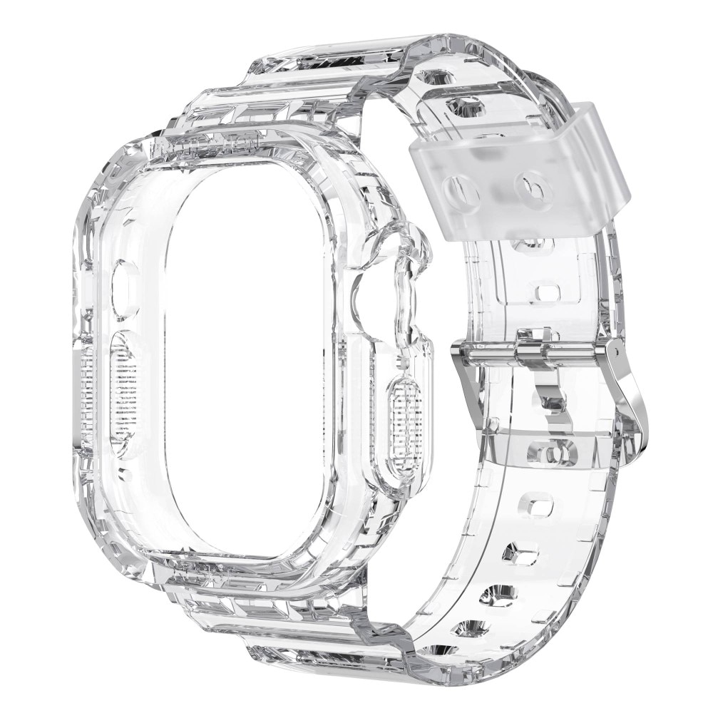 Apple Watch Ultra 49mm Crystal Skal+Armband transparent