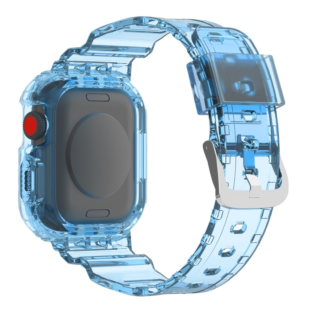Apple Watch 41mm Series 8 Crystal Skal+Armband blå