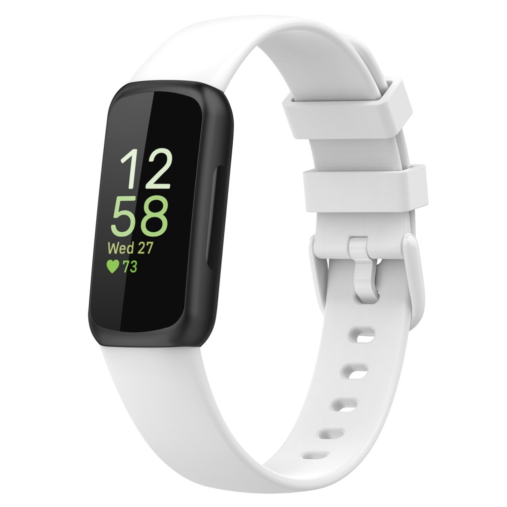 Silikonarmband Fitbit Inspire 3 vit (Small)