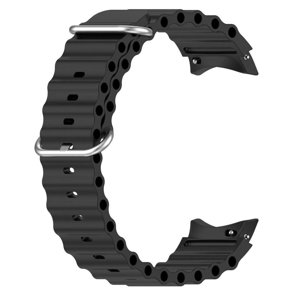 Full Fit Resistant Silikonarmband Samsung Galaxy Watch 6 44mm svart