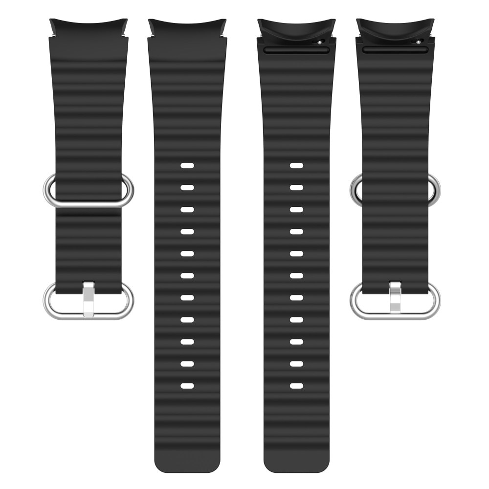 Full Fit Resistant Silikonarmband Samsung Galaxy Watch 4 40mm svart