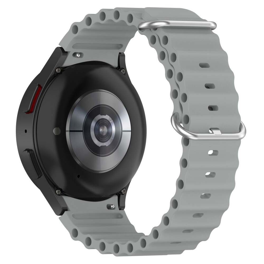 Full Fit Resistant Silikonarmband Samsung Galaxy Watch 6 44mm grå