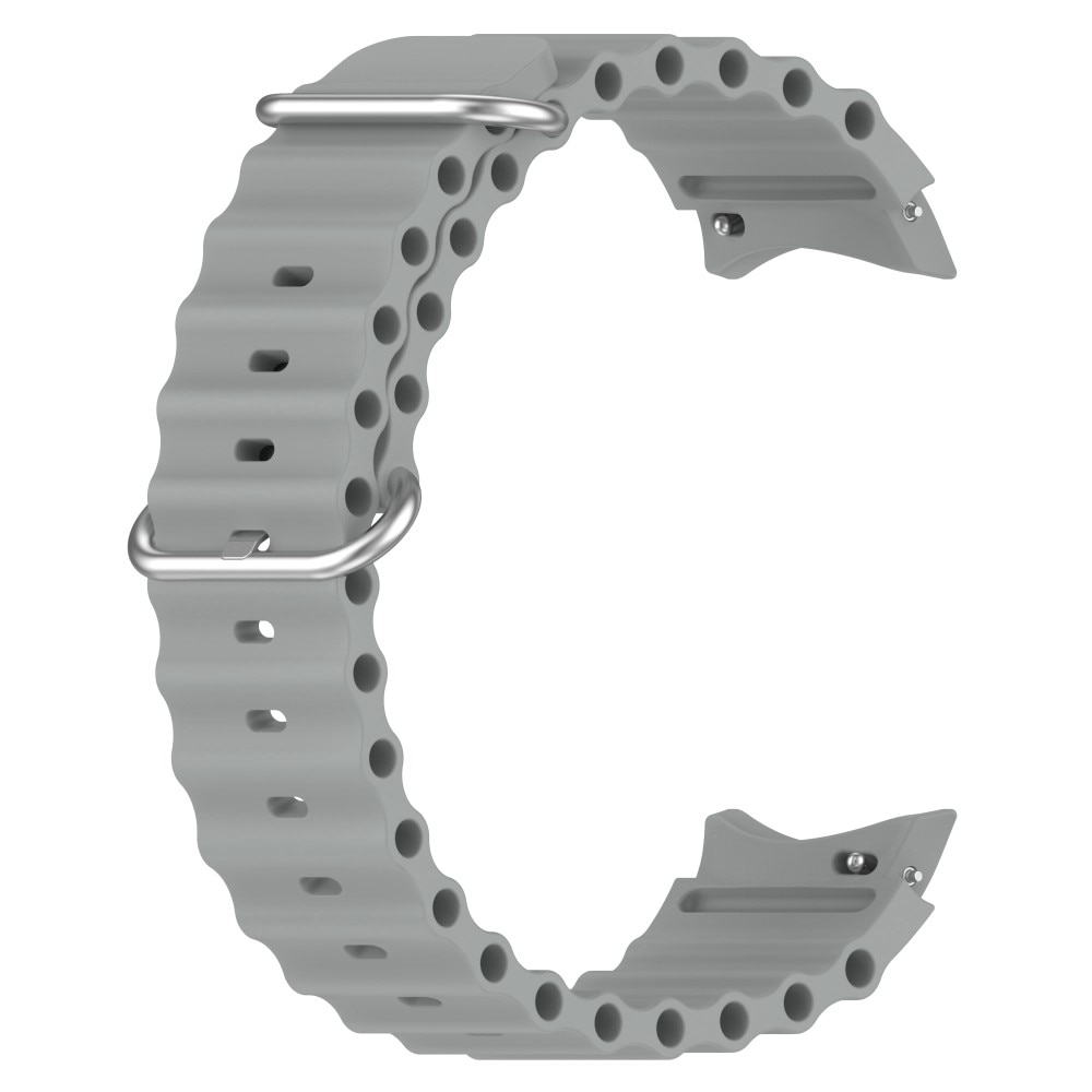 Full Fit Resistant Silikonarmband Samsung Galaxy Watch 6 44mm grå