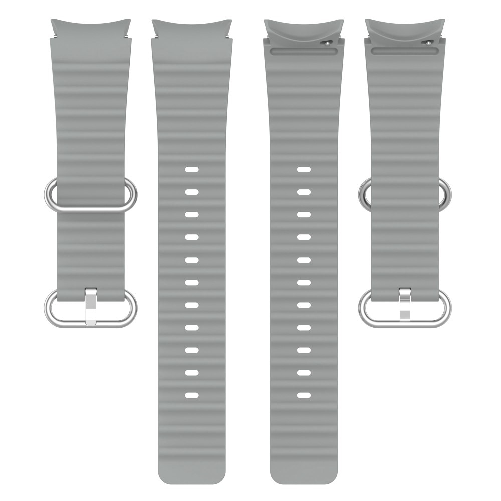 Full Fit Resistant Silikonarmband Samsung Galaxy Watch 4 Classic 42mm grå