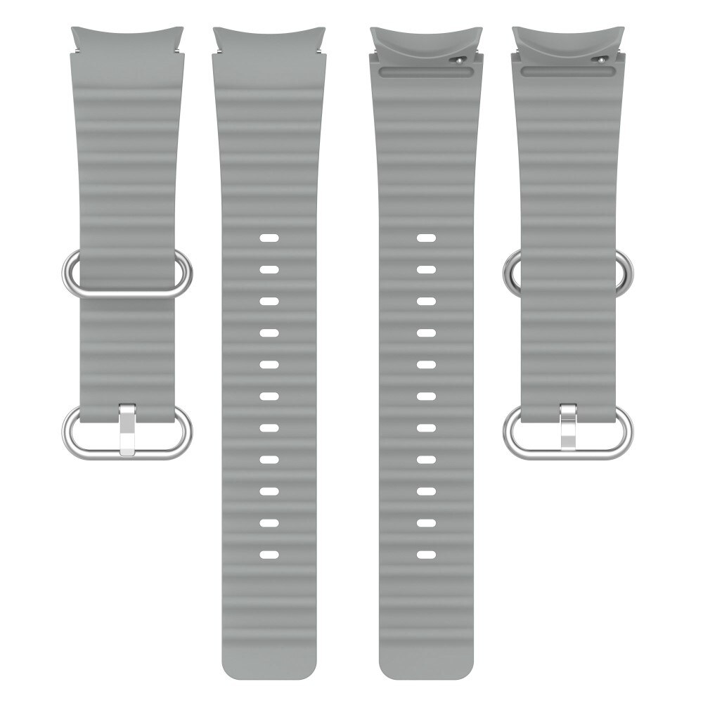 Full Fit Resistant Silikonarmband Samsung Galaxy Watch 6 44mm grå