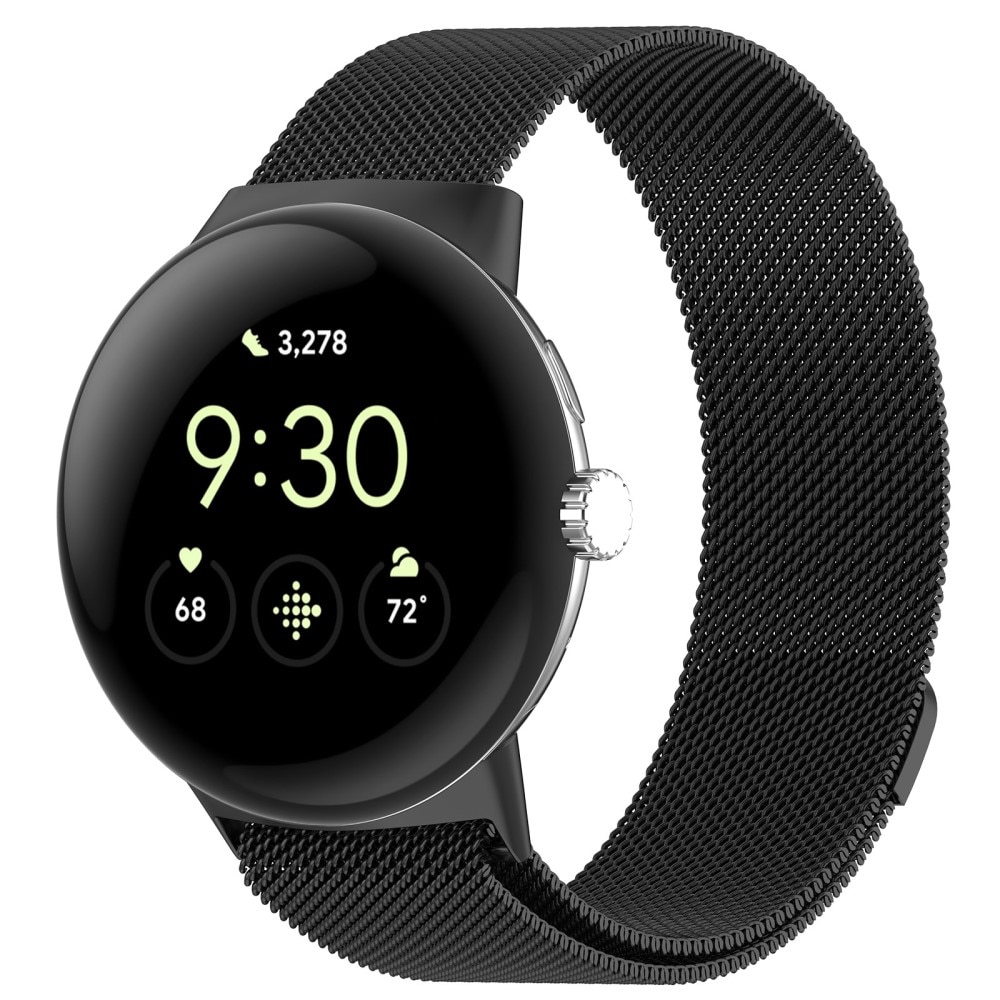 Armband Milanese Google Pixel Watch svart