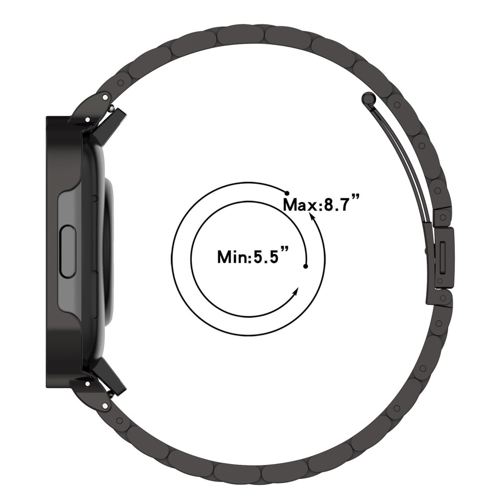 Metallarmband Xiaomi Redmi Watch 3 svart