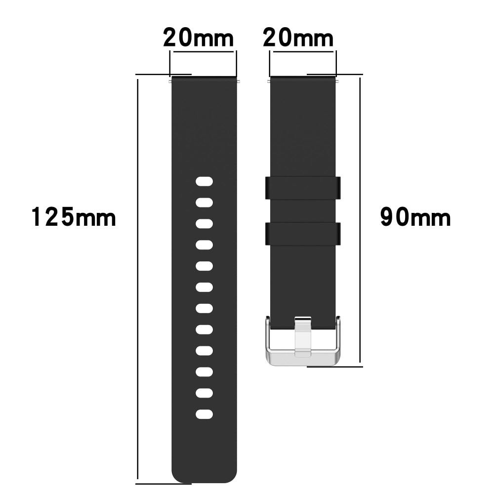 Silikonarmband OnePlus Nord Watch svart