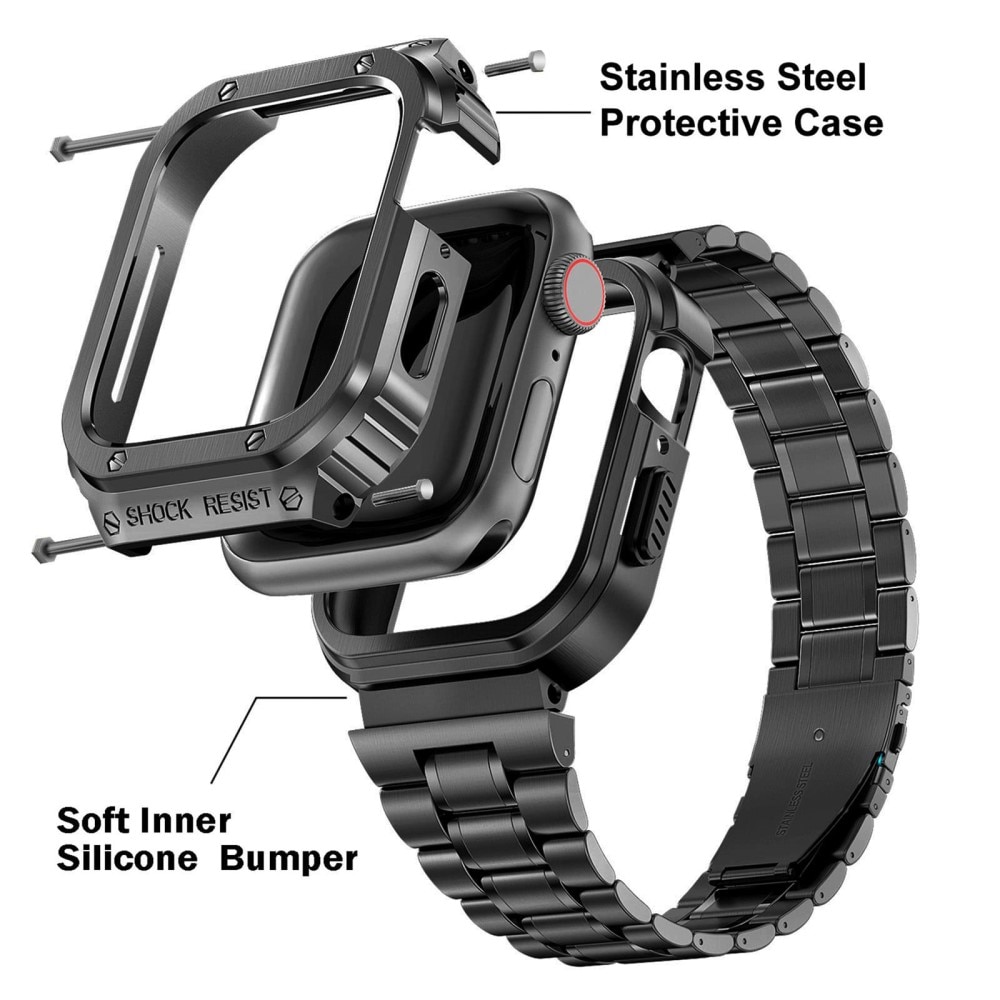 Apple Watch 41mm Series 8 Full Metal Armband svart