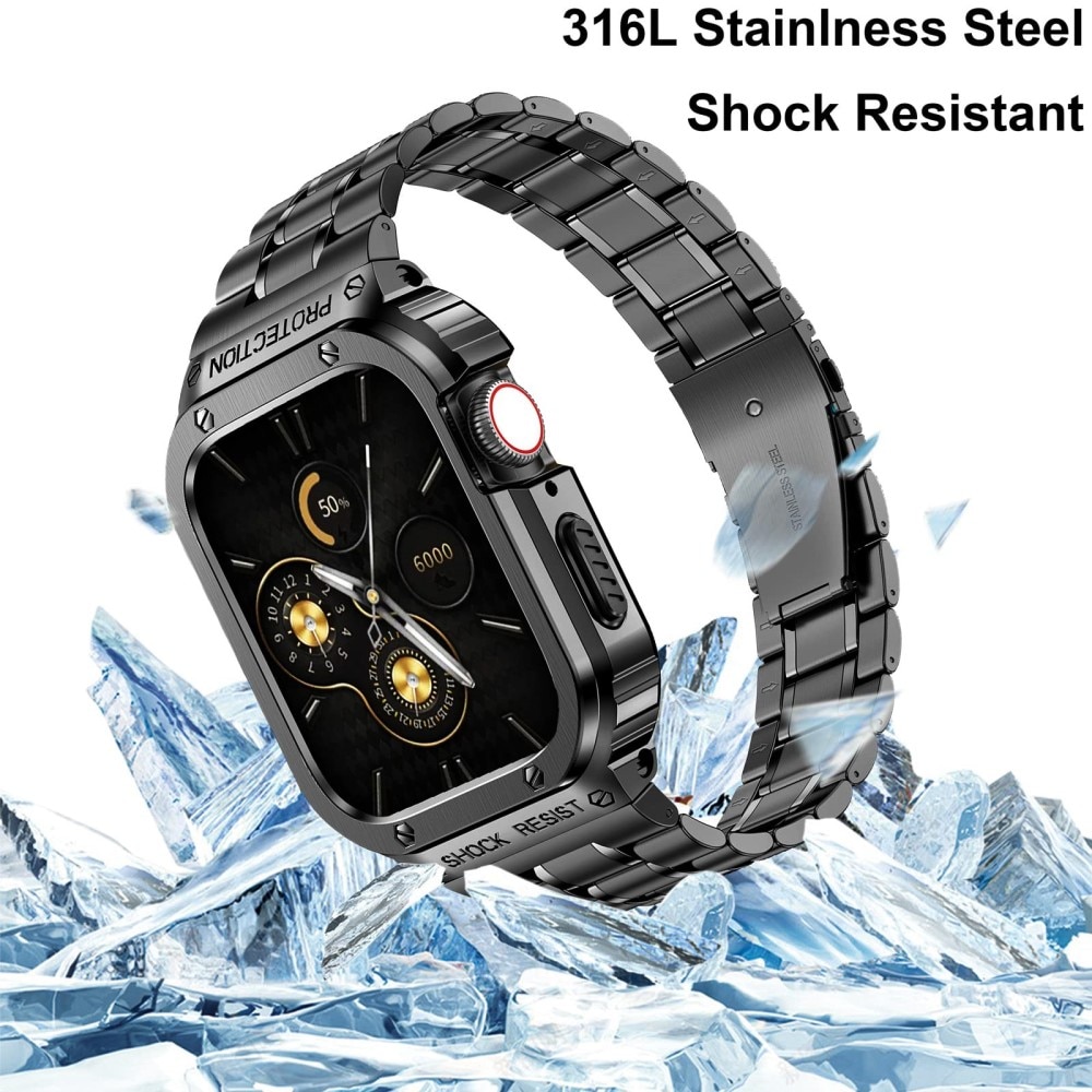 Apple Watch 41mm Series 7 Full Metal Armband svart