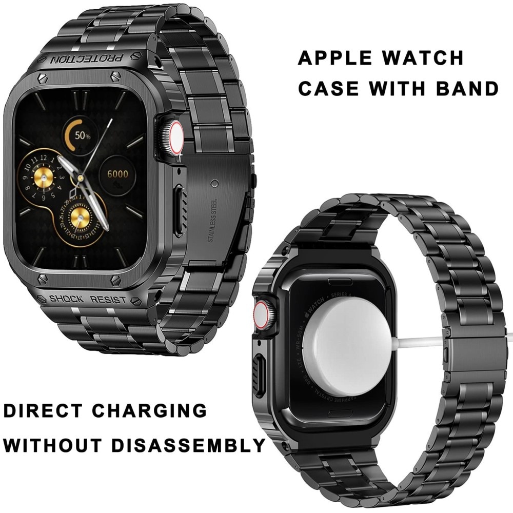 Apple Watch 41mm Series 7 Full Metal Armband svart