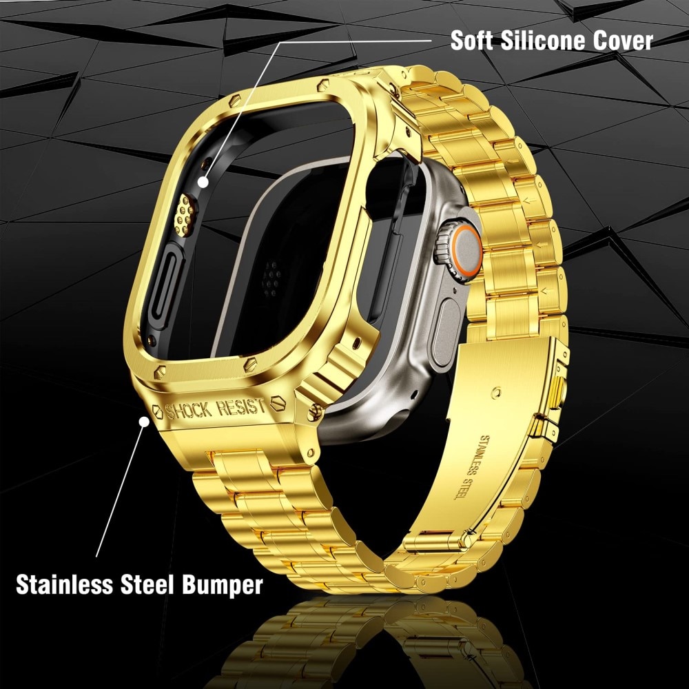 Apple Watch 45mm Series 7 Full Metal Armband guld