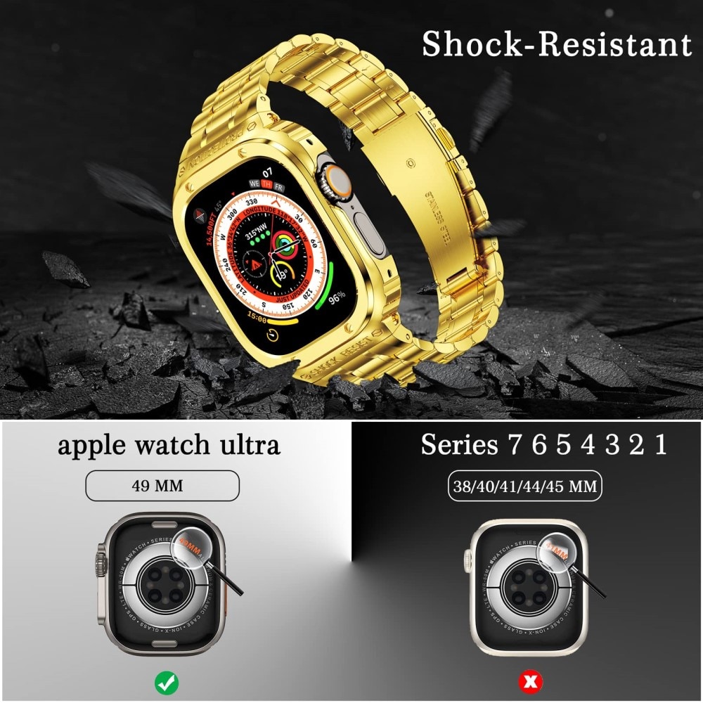 Apple Watch Ultra 2 49mm Full Metal Armband guld