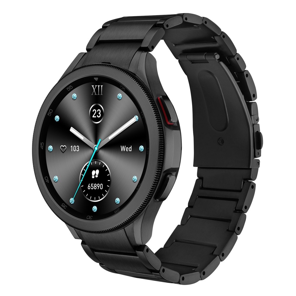 Titanarmband Full Fit Samsung Galaxy Watch 6 44mm svart