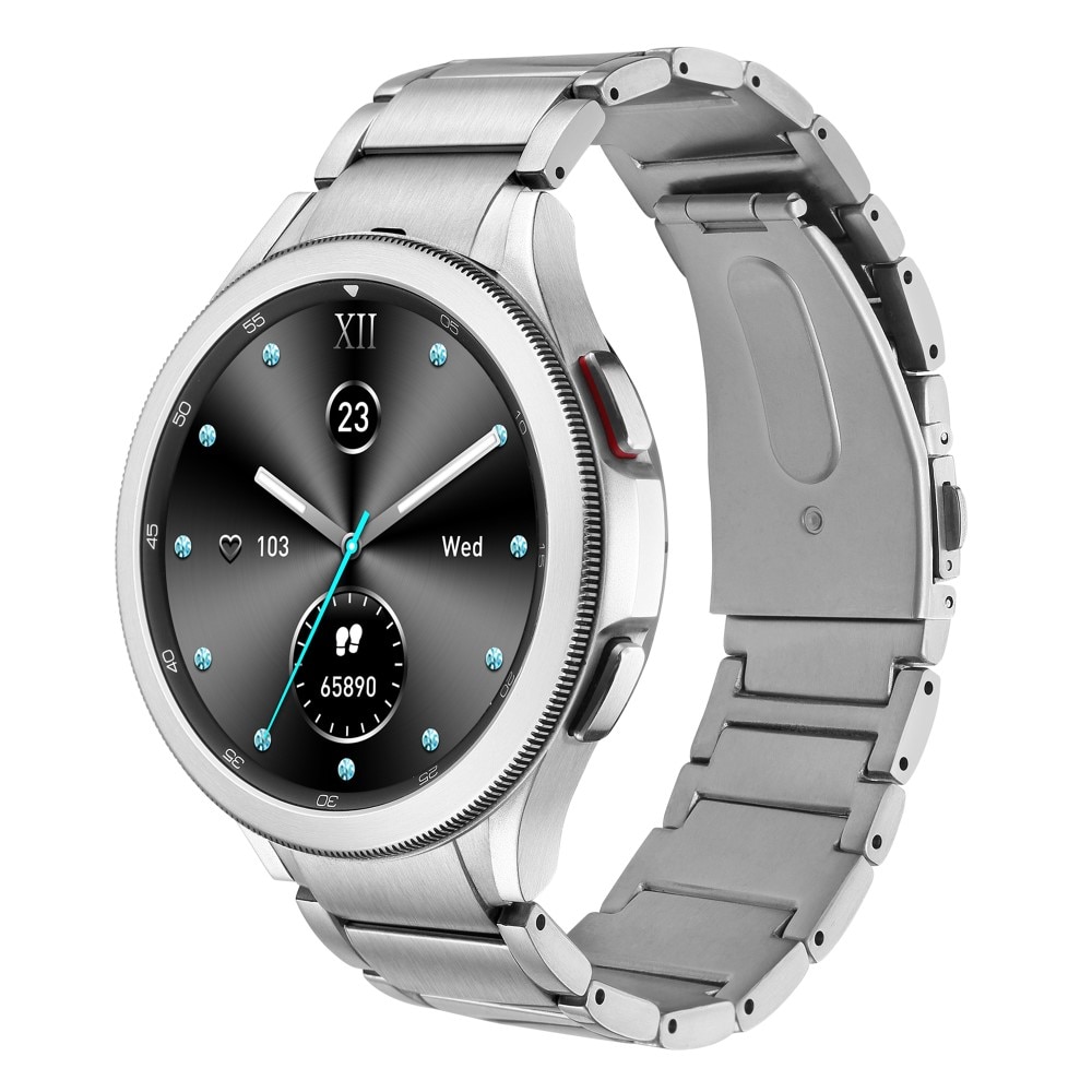 Titanarmband Full Fit Samsung Galaxy Watch 6 Classic 43mm silver