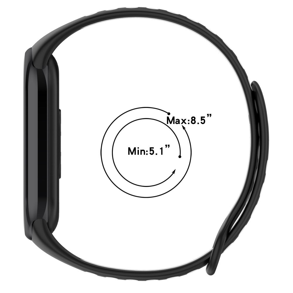 Silikonarmband Sport Xiaomi Smart Band 8 grå