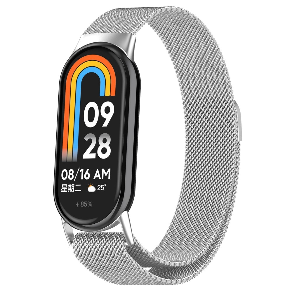 Armband Milanese Xiaomi Smart Band 8 silver