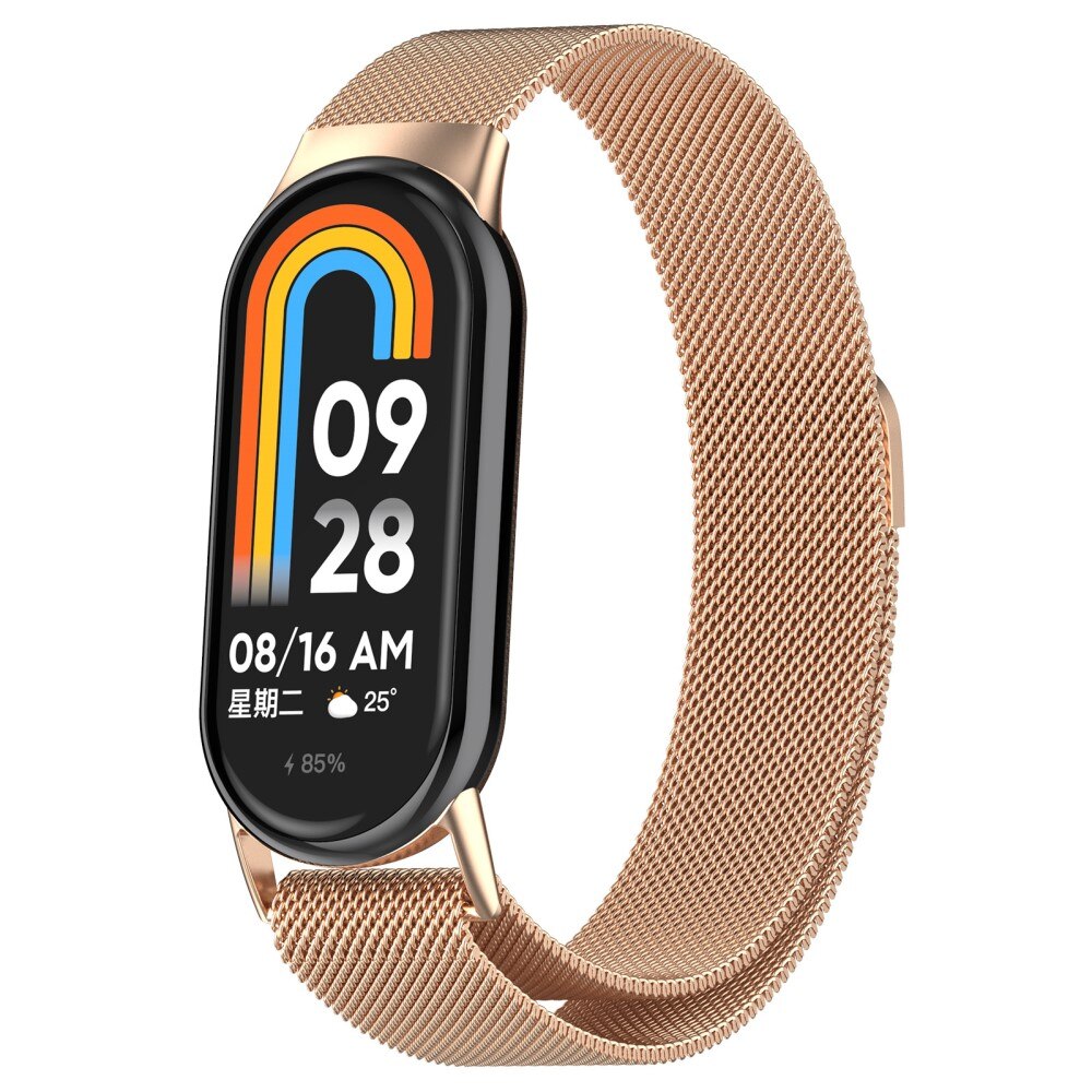 Armband Milanese Xiaomi Smart Band 8 roséguld