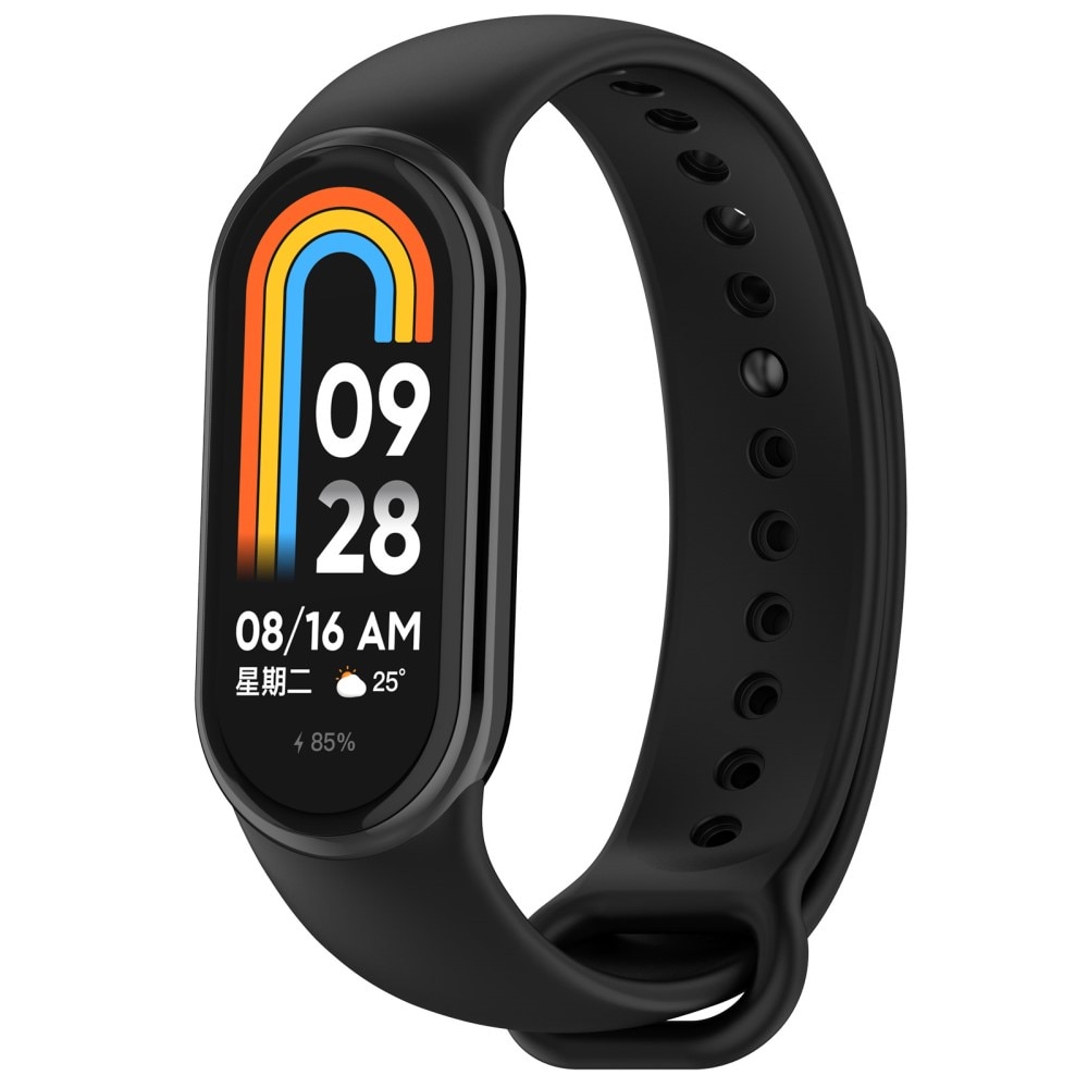 Silikonarmband Xiaomi Smart Band 8 svart