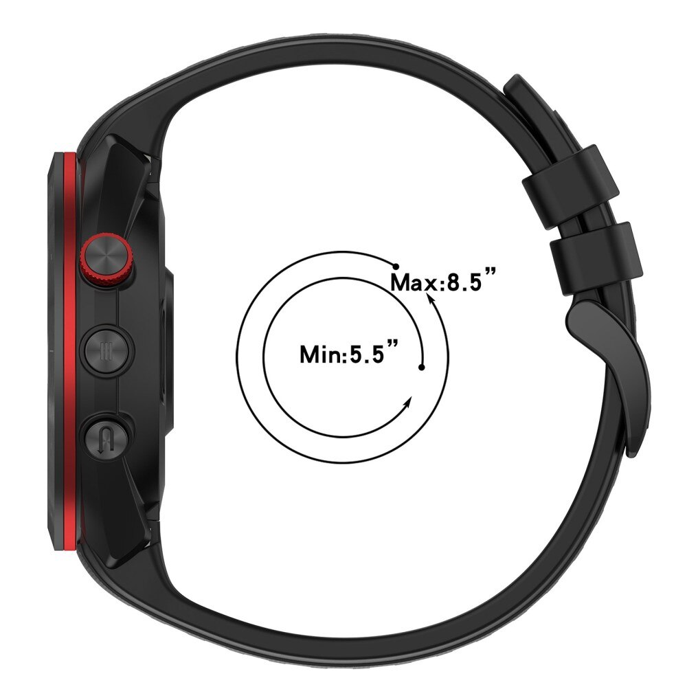 Silikonarmband Garmin Approach S70 42mm Svart