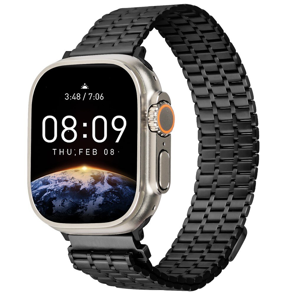 Business Magnetic Armband Apple Watch 41mm Series 9 svart