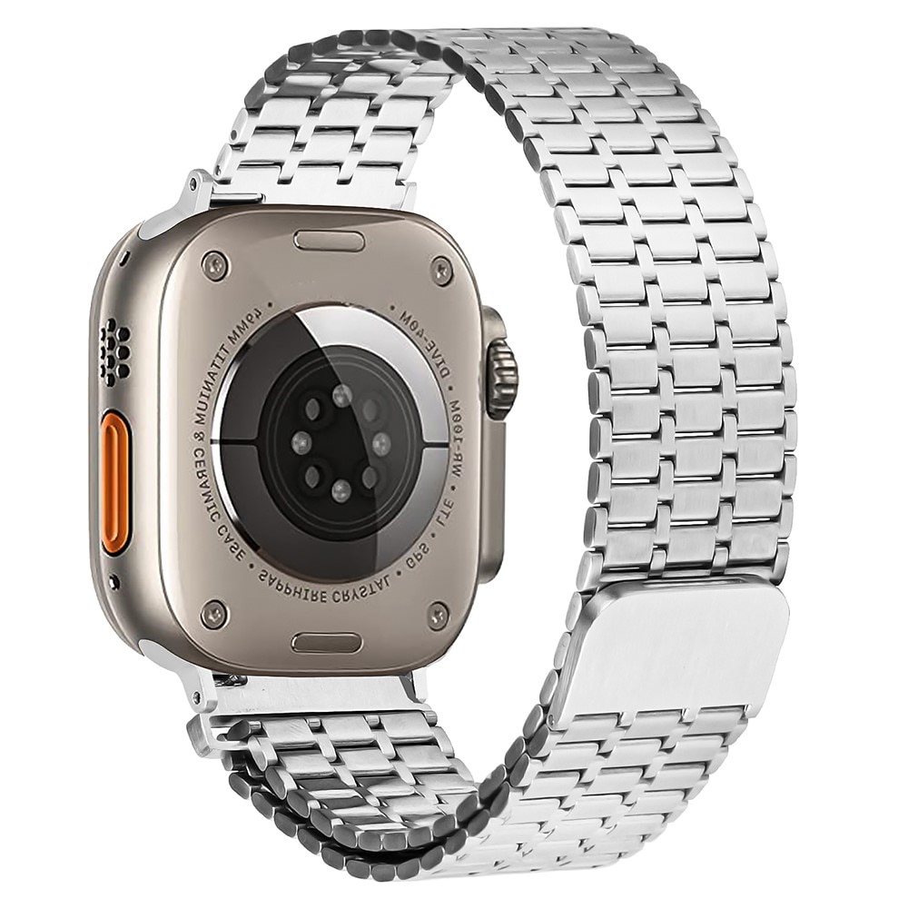 Business Magnetic Armband Apple Watch 45mm Series 7 silver