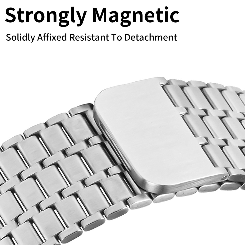 Business Magnetic Armband Apple Watch 41mm Series 8 silver