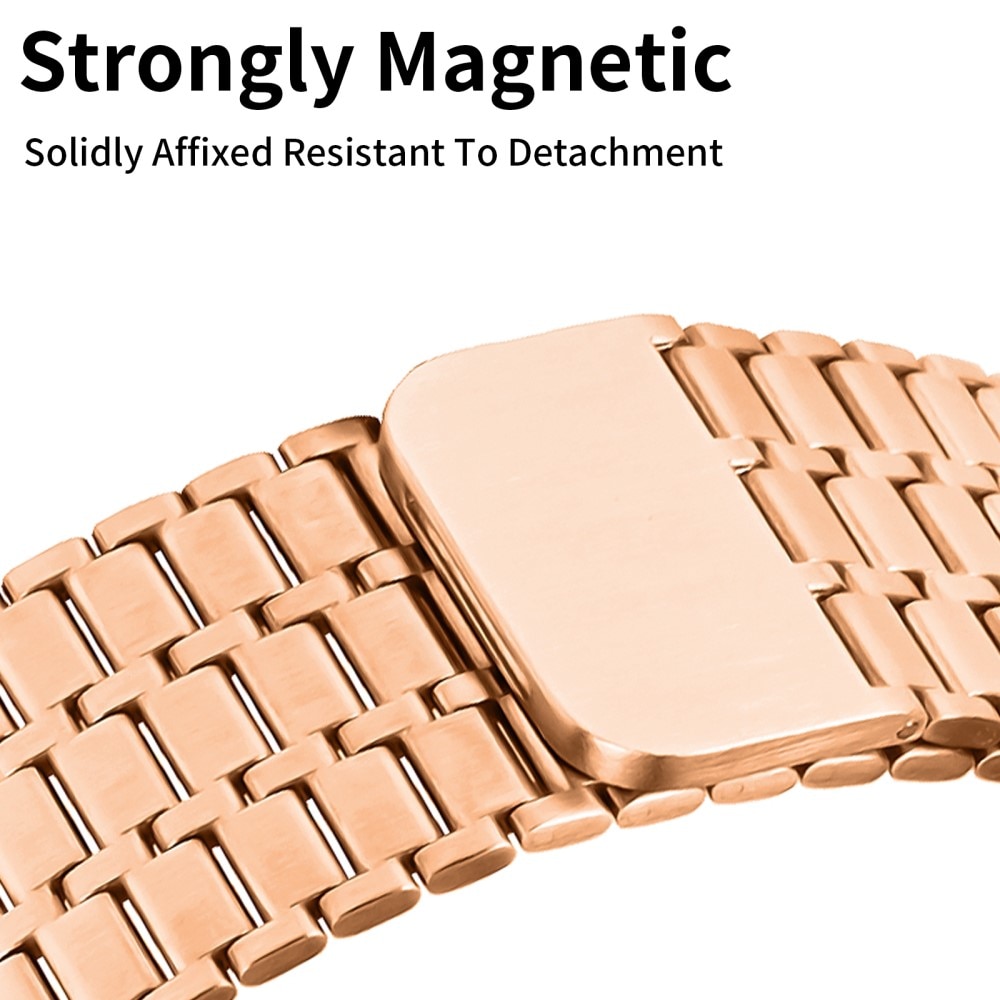 Business Magnetic Armband Apple Watch 45mm Series 9 roséguld