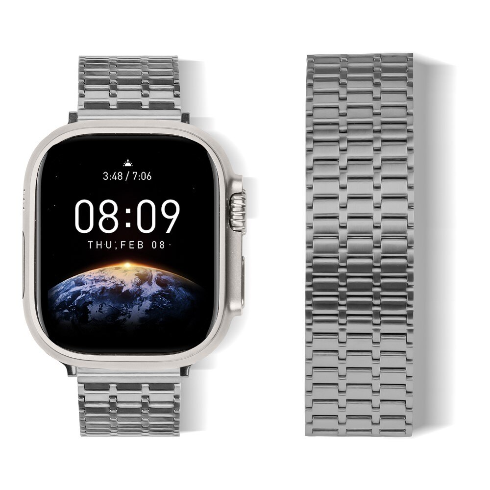 Business Magnetic Armband Apple Watch 45mm Series 7 grå