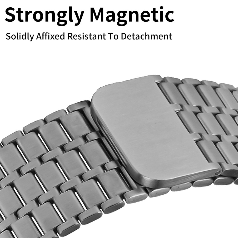 Business Magnetic Armband Apple Watch Series 10 46mm grå